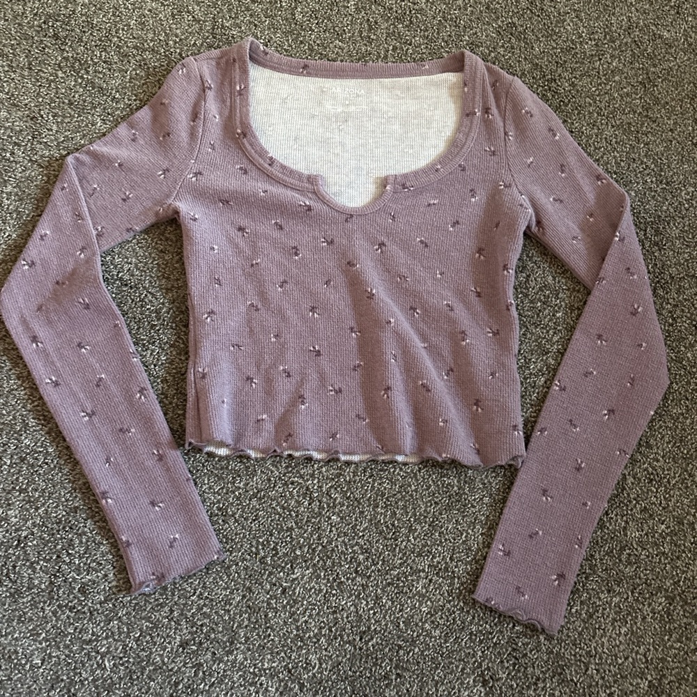 Women's Lavender Knit Top